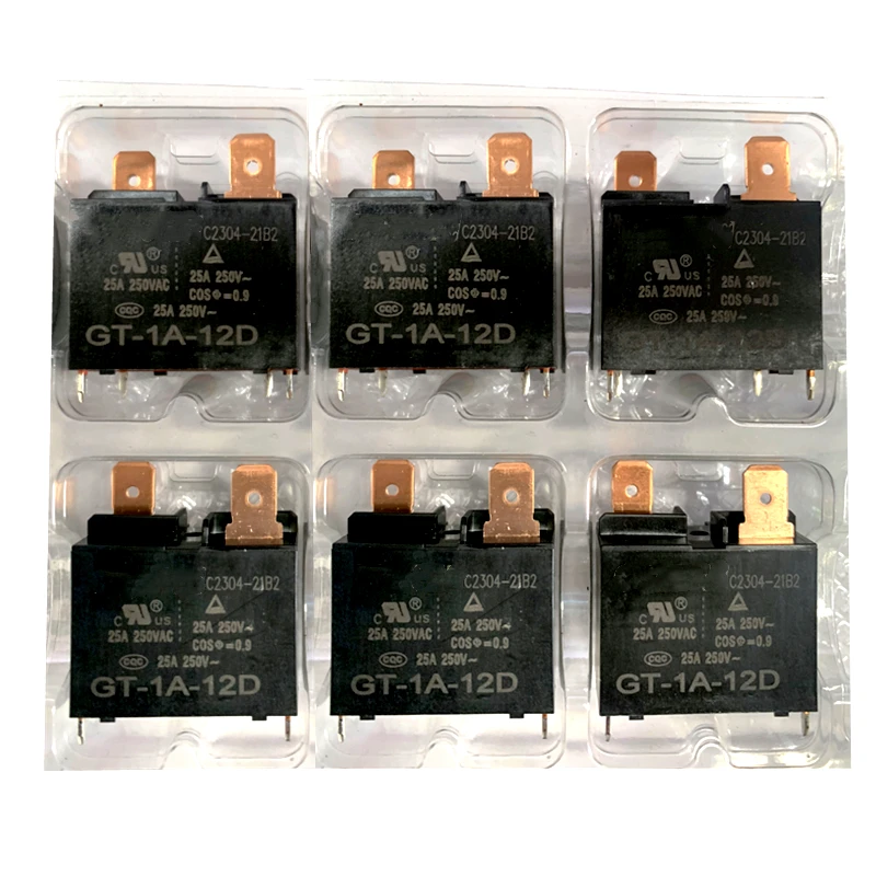 5PCS/Lot Original GT-1A-12D 25A 12VDC 4PIN 12V For Midea Mitsubishi air conditioning motherboard compressor relay