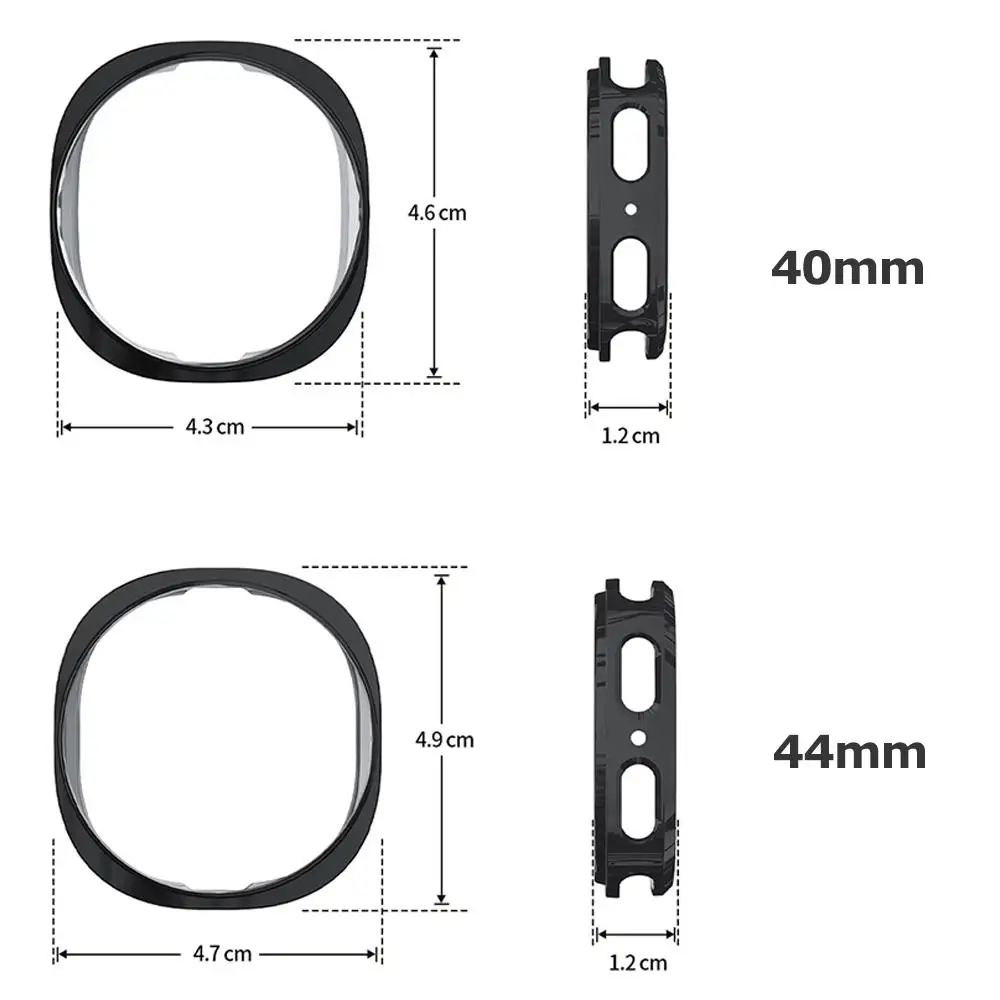 حافظة ناعمة من مادة TPU + فيلم لساعة سامسونج جالاكسي 8 44 ملم ملحقات واقي شاشة غطاء شامل على ساعة سامسونج 8 40 ملم