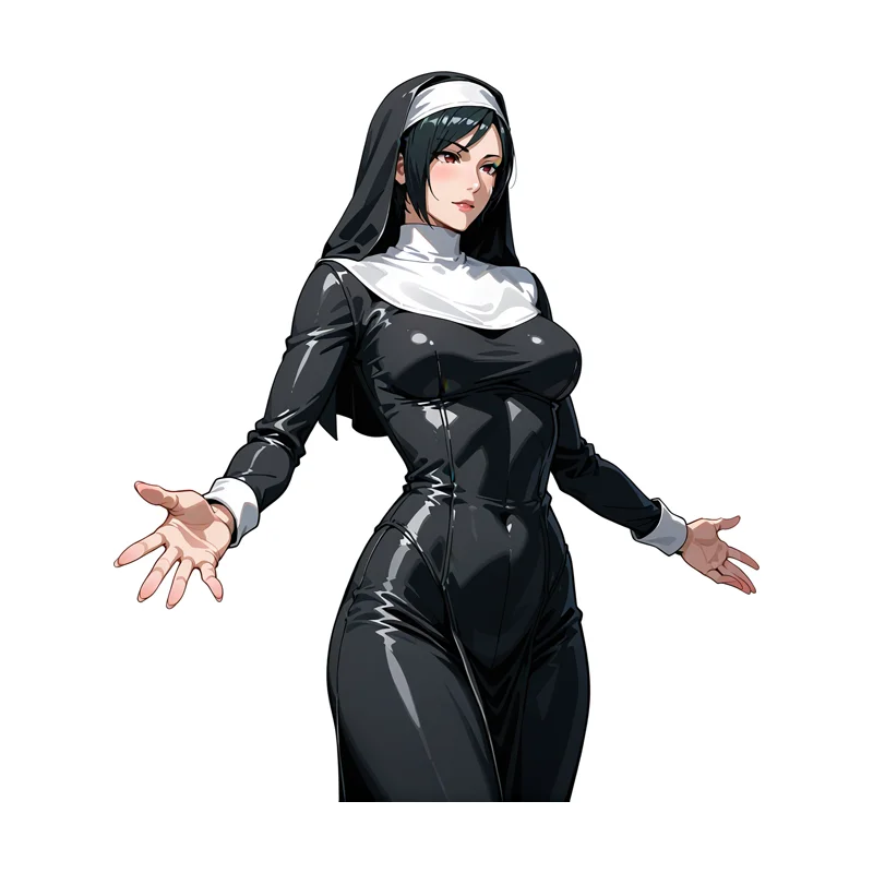 EARLFAMILY Ada Wong Nun Suit Car Sticker Hot Anime Theme JDM Decals Occlusion Scratch Waterproof PVC Camper RV Custom Printing