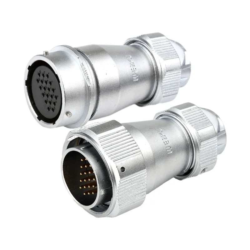 WEUPU WY28 TE/ZE Quick Install M28 Docking Industrial Cable Wire Connector Aviation Plug Socket 2 3 4 7 10 12 16 17 20 24 26 Pin