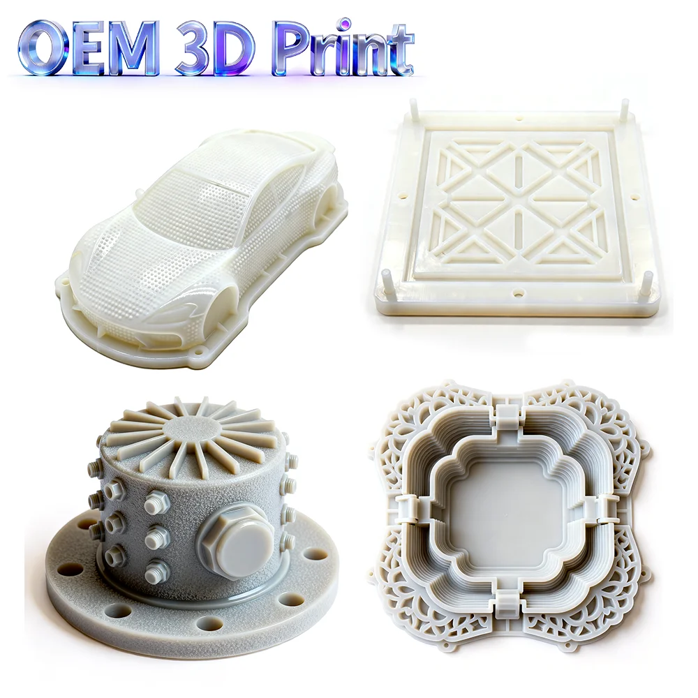 OEM 3D Print Custom Engineering Plastic Valve Housing, Nylon Resin Fluid Control Enclosure Custom Industrial Mechanical Prototyp