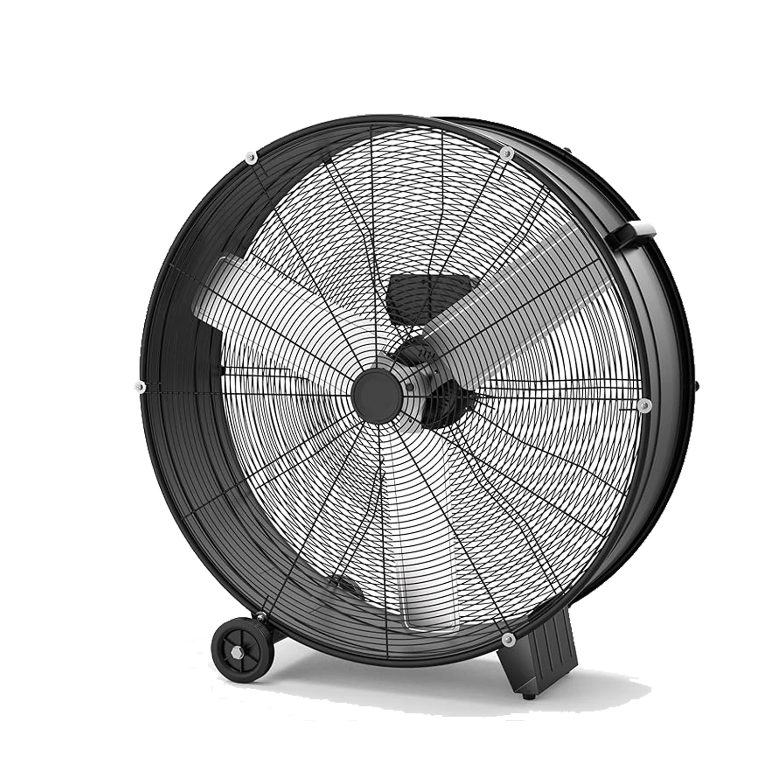 

30 In Industrial Drum Fan, 330W High Velocity Floor Fan, 3 Speed Heavy Duty Metal Fan, Powerful Motor Air Circulator for Factory