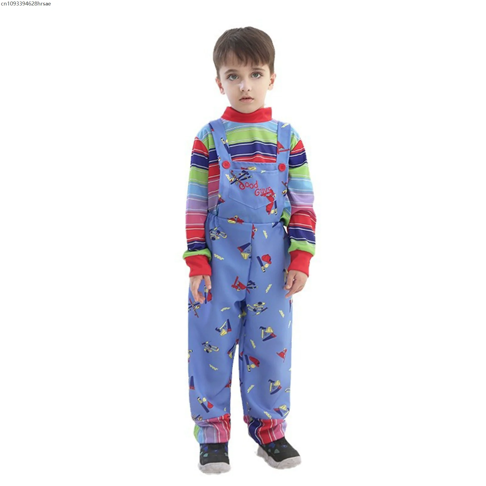 

OP1 Costume Overalls for Kids Halloween Role Play Outfit with Suspenders Boys Girls Cosplay Halloween Costume
