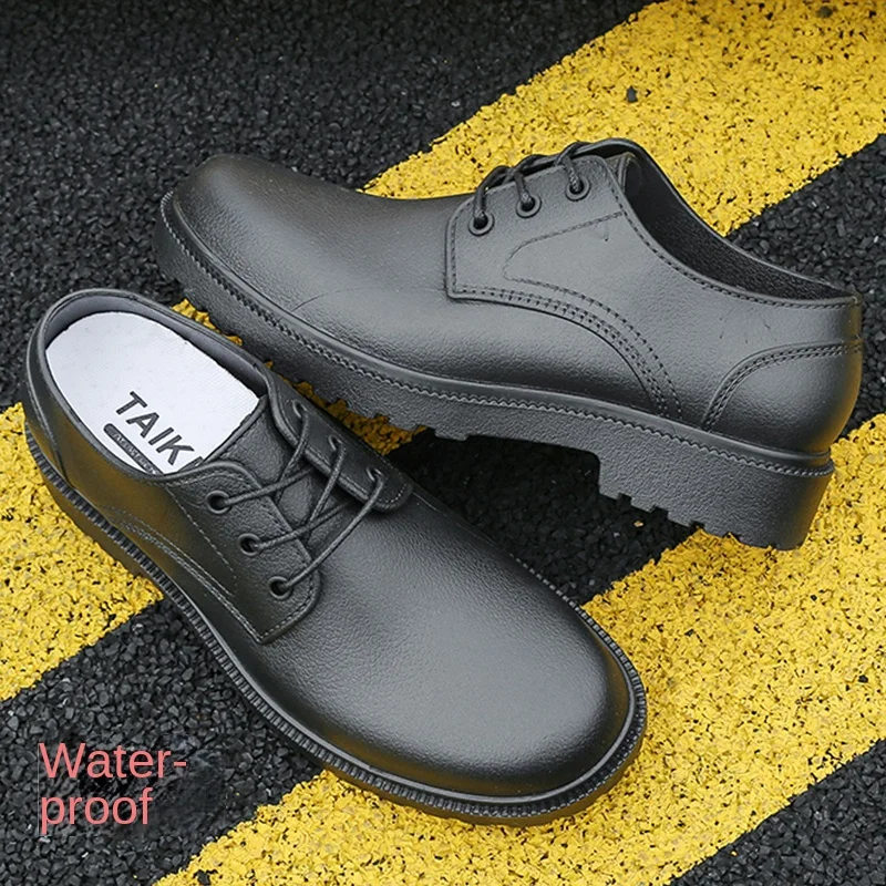

Rubber ，shoes ，waterproof Kitchen Work Men's Rain Boots Short-tube Wear-resistant 2024 Summer New Water Shoes Men's Summer Style
