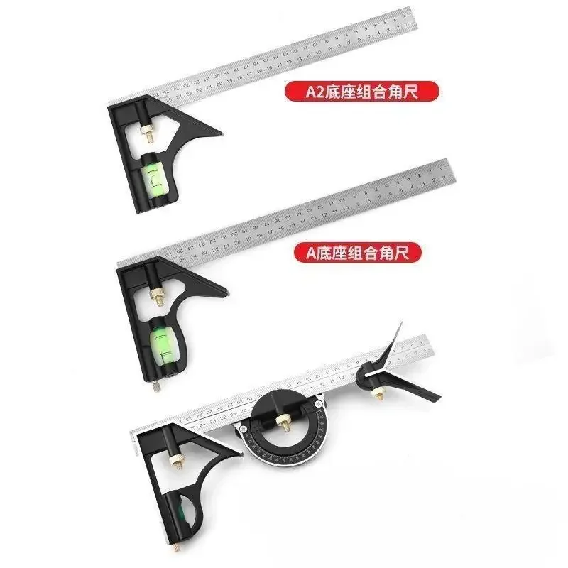 Right Angle Multi-Angle Measuring Ruler, 45 ° Corner Tape, Alta Qualidade, Ferramenta de Medição Profissional