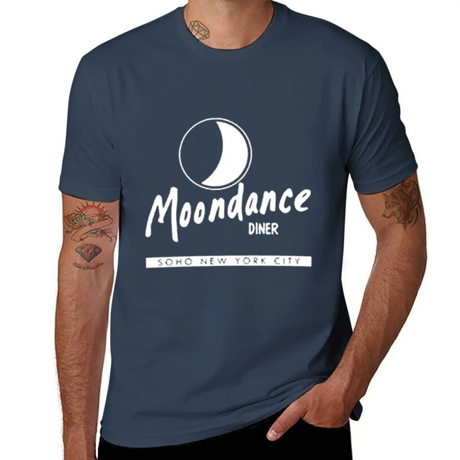 

Moondance Diner T-Shirt Trendy Casual Short Sleeve Shirt