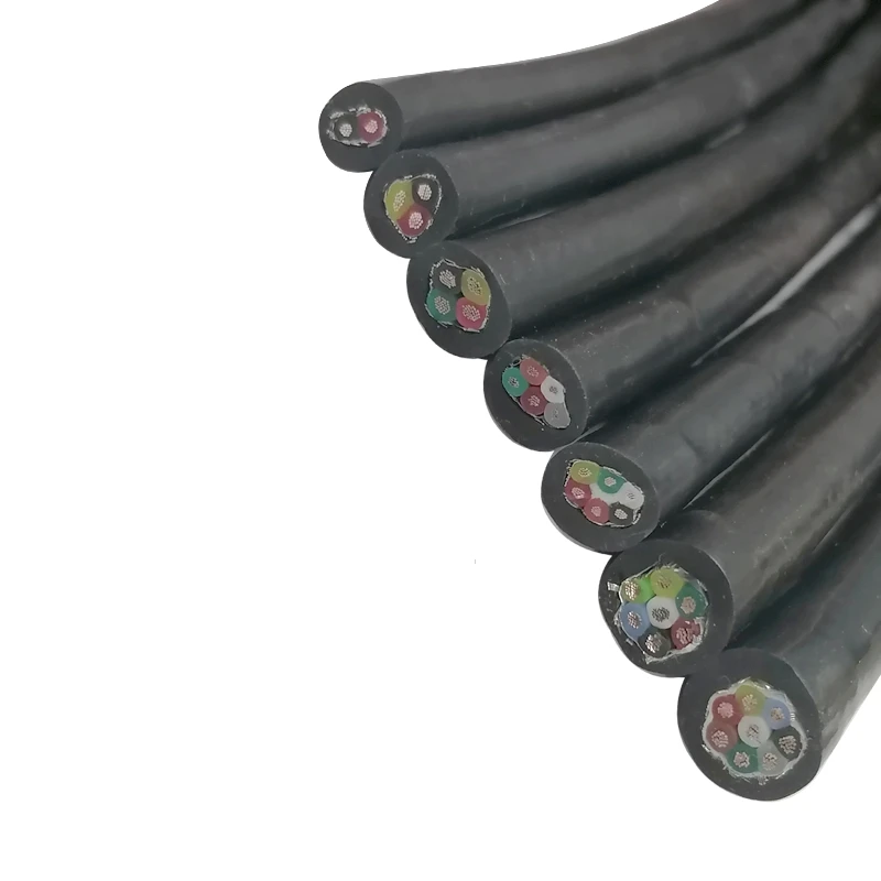 11 9 AWG Silicone shielded sheathed cable wire 2 3 4 5 6 8 core anti-interference soft signal wire power cable