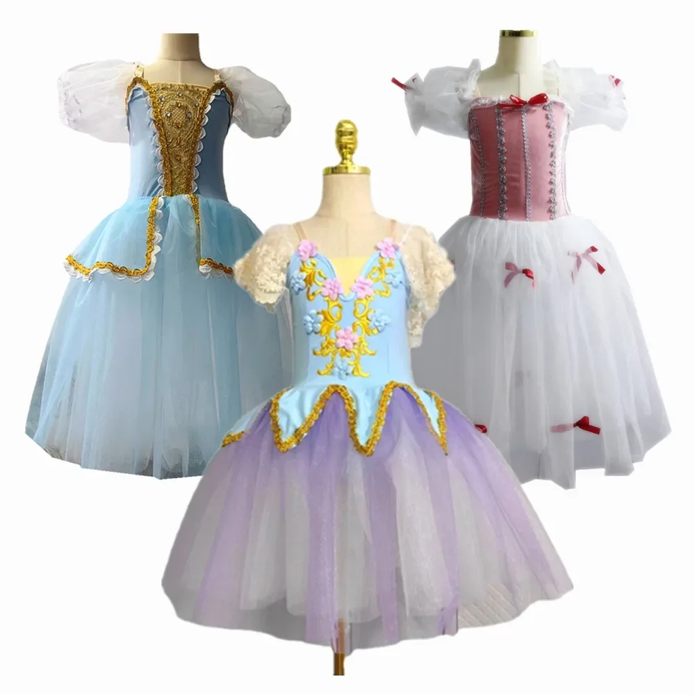 

Балетная юбка-пачка, одежда для танцевальных выступлений, профессиональные балетные трико «Лебединое озеро» для детей, Ropa Para Pole Dance