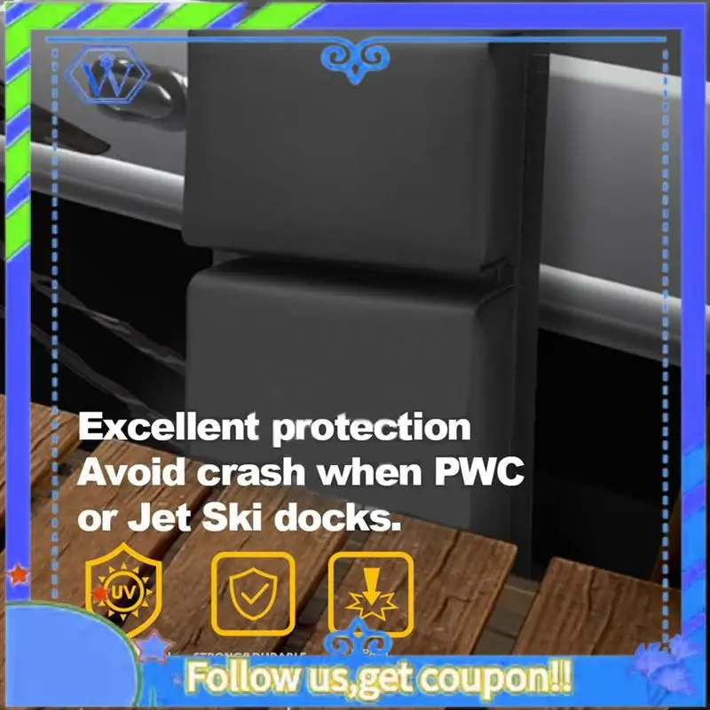 M46K-PWC pára-choques, pára-choques de barco com cabos elásticos, para pára-choques de barco de doca de jet ski