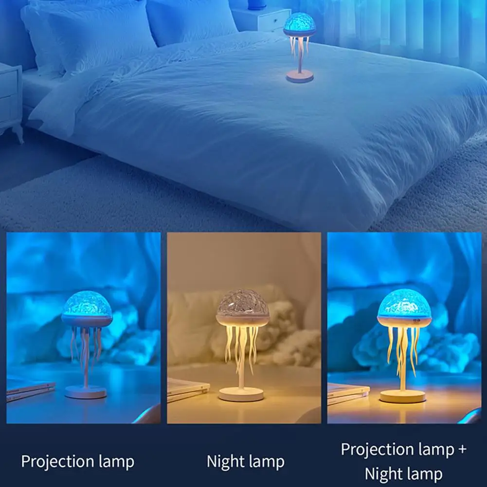 جهاز عرض المحيط قنديل البحر اثنين في واحد وإضاءة ليلية مع جهاز تحكم عن بعد، مصباح طاولة، مصباح ليلي مصباح بروجيكتور قنديل البحر