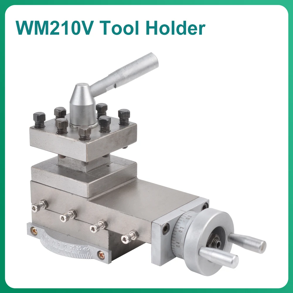 Lathe Turning Tool Holder Machine Tool Slide Slide Rest Compound Rest Assembly For WM210V-208A BHC210 HS210 JY210V CTC210