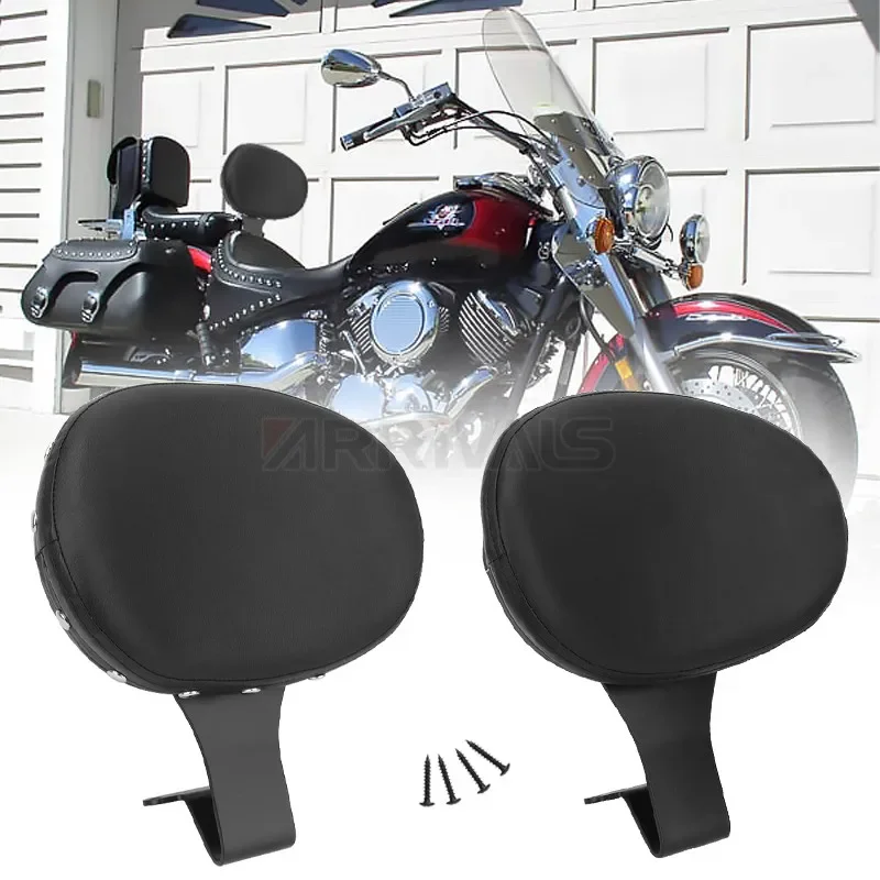 Motorcycle Luggage Rack Bar Rear Driver Backrest Cushion Pad For Yamaha V Star 1100 XVS 1100 Drag Star 1998-2018