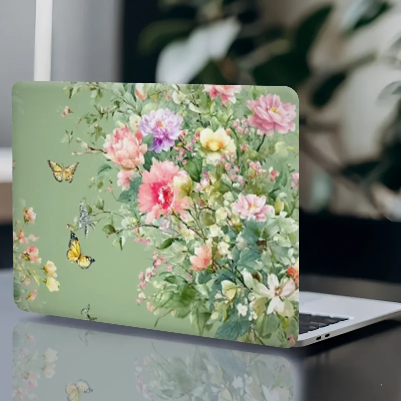 

2Pc, flower butterfly laptop protective cover sticker, 2pc, flower butterfly laptop protective cover sticker, scratch-resistant,