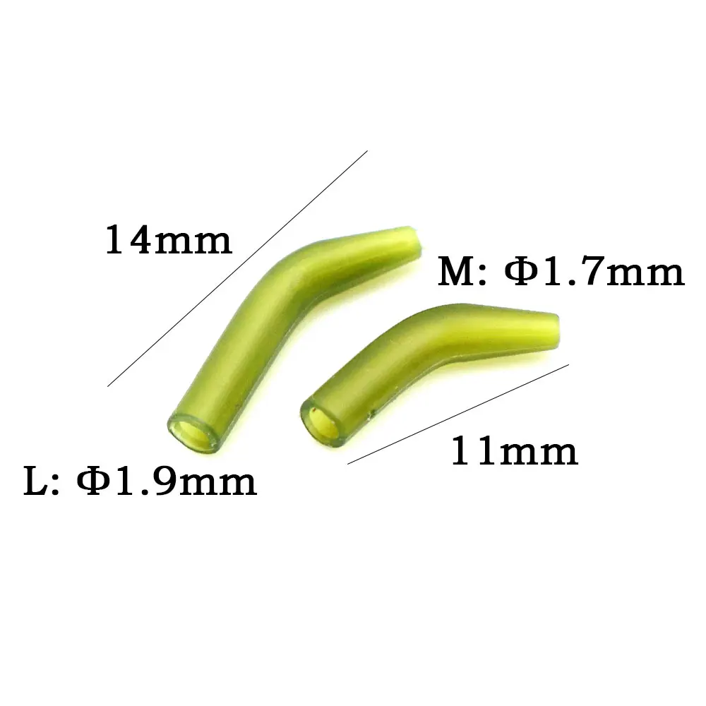 20 Stück Karpfenangelhaken-Kicker, D-Rig-Kicker, Aligner, Hakenhülsen, Anti-Tangle-Hülsen, Haken-Aligner, Angelzubehör – Detail 4