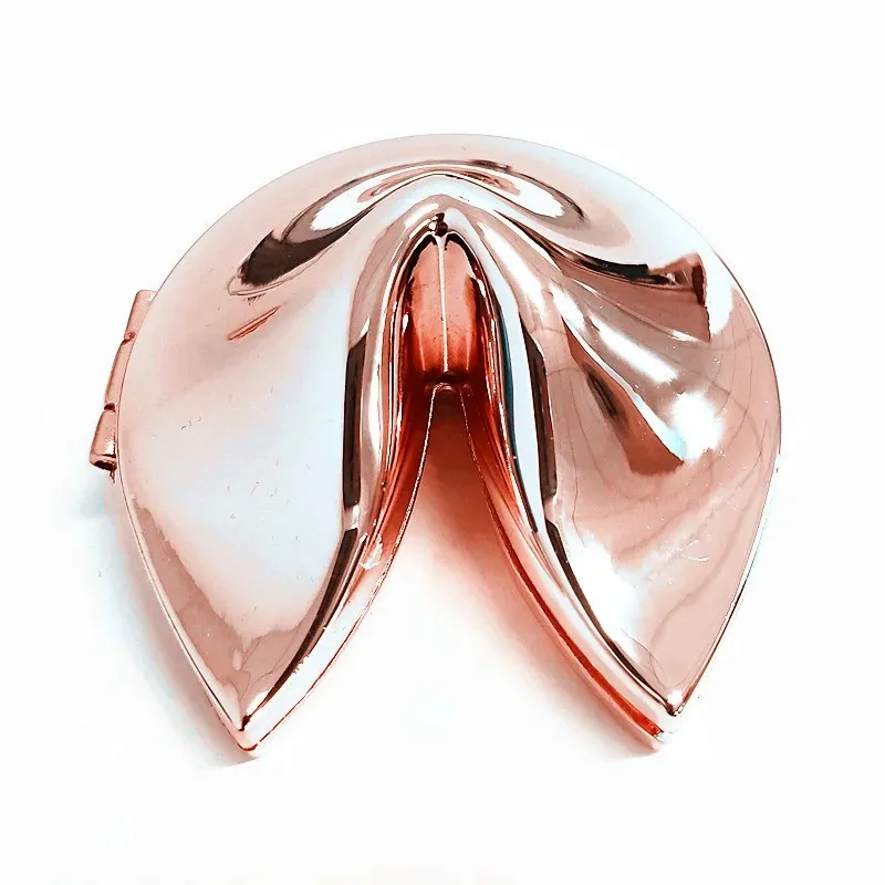 Custom Personalized Metal Fortune Cookie Box for Weddings, Contains Your Personalized Fortune Cookie Paper Message Great Gift