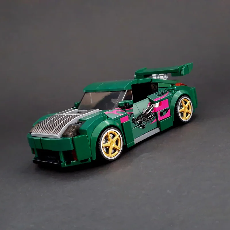 MOC-151905 New Classic NFSU350 Urban Sports Racing Car Building Block Model 341 Pieces Boys' Children's Birthday Toy Gift