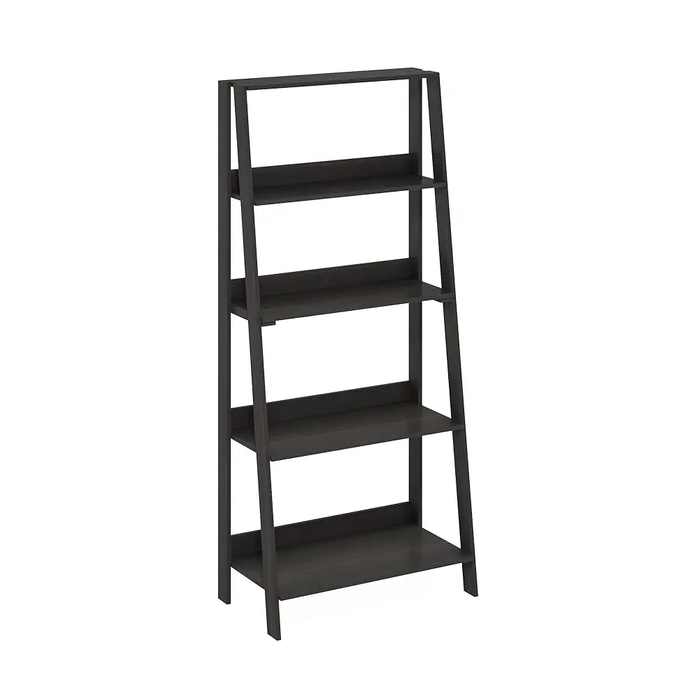 

Ladder Bookcase Display Shelf, 5-Tier, Espresso