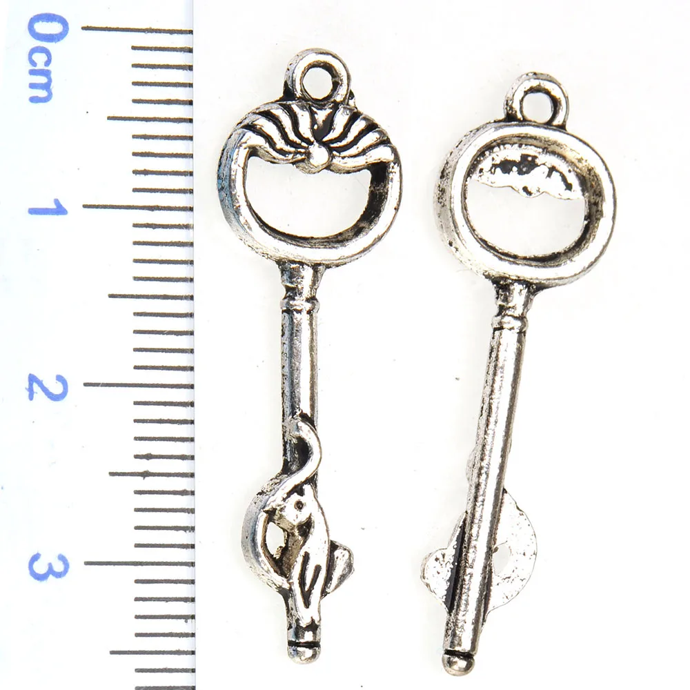 40pcs Findings For DIY Metal Charms Keychains Parts Leopard Crafts Dangles Suspension Making Supplies Suspension Costume Jewelry