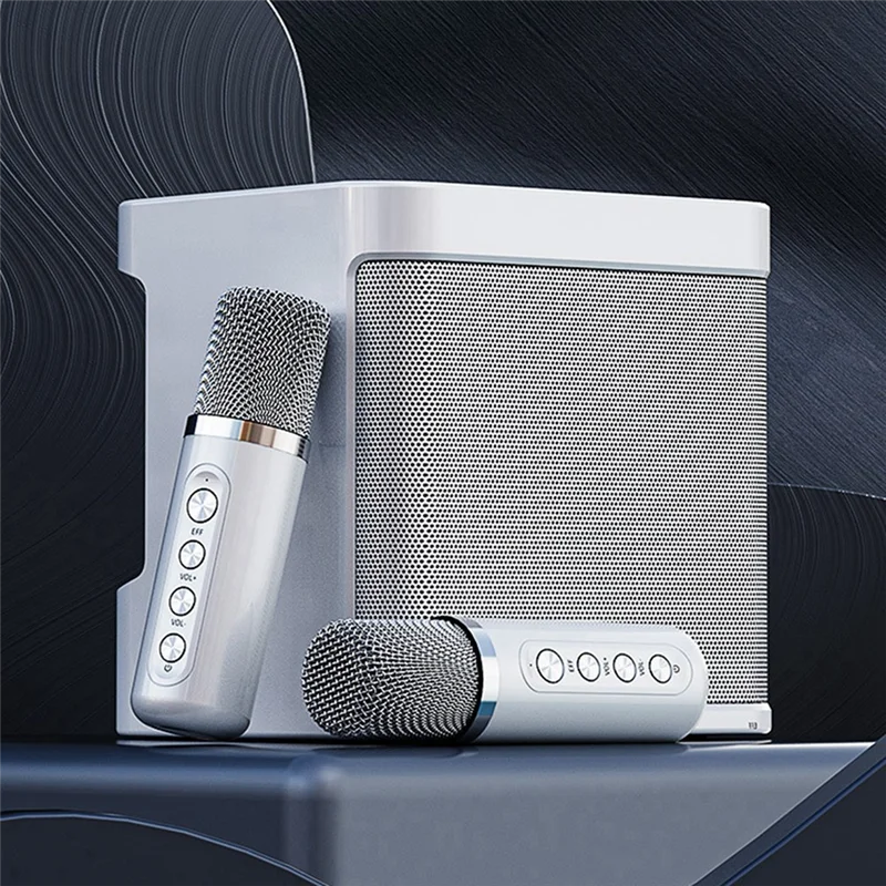 KD-203 カラオケセット カラオケスピーカー ワイヤレス Bluetooth デュアルマイク スピーカー マイクマシン-Y41A