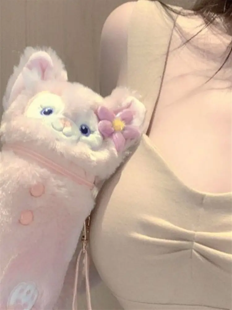 Thickened Fleece Lined Fixed Cup Sexy Spicy Girl Vest Autumn Winter Sleeveless Top with Chest Pad Strapless Warm Heating Vest