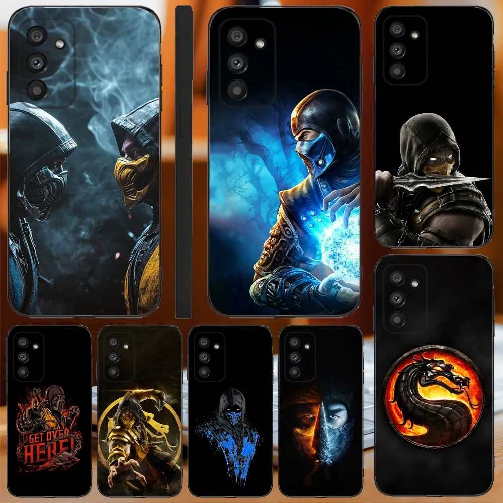 Funda de teléfono Cool Fight para Samsung Galaxy A13,A21s,A22,A31,A32,A52,A53,A71,A80,A91 Mortal k-kabat MK, funda negra suave