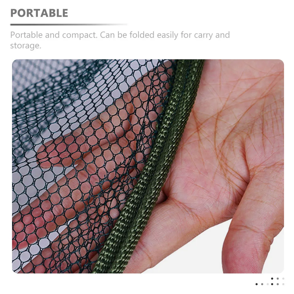 

1pc Folding Fish Net Nylon Portable Foldable Fishing Trap for Shrimp Lobster Crab Crawfish Durable Catcher Practical Net