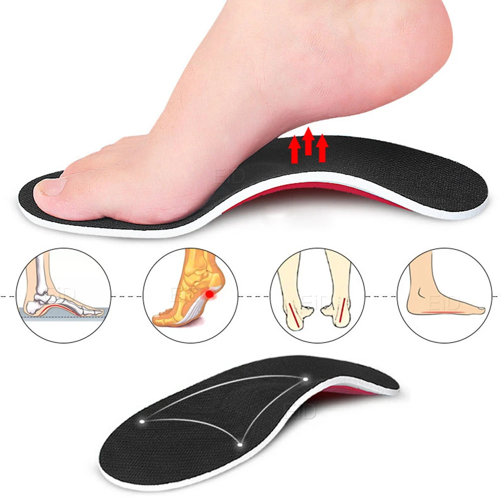 Flat Feet Arch Support Orthopedic Insole Shoe Inserts For Foot Pain Relief Heel Spur Plantar Fasciitis Over-pronation Correction