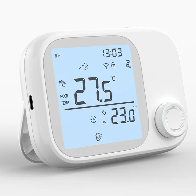Tuya WiFi Smart Heating Controller Wireless 433MHz RF Thermostat for Boiler Programmable Schedule Energy Saving Control