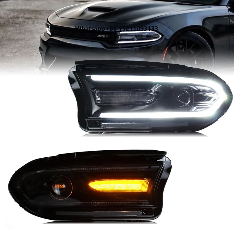 LED Headlights f2015-2020 Car Front Lamp Head Lights Direct Fit for 2016 2017 2018 2019 2020 Models