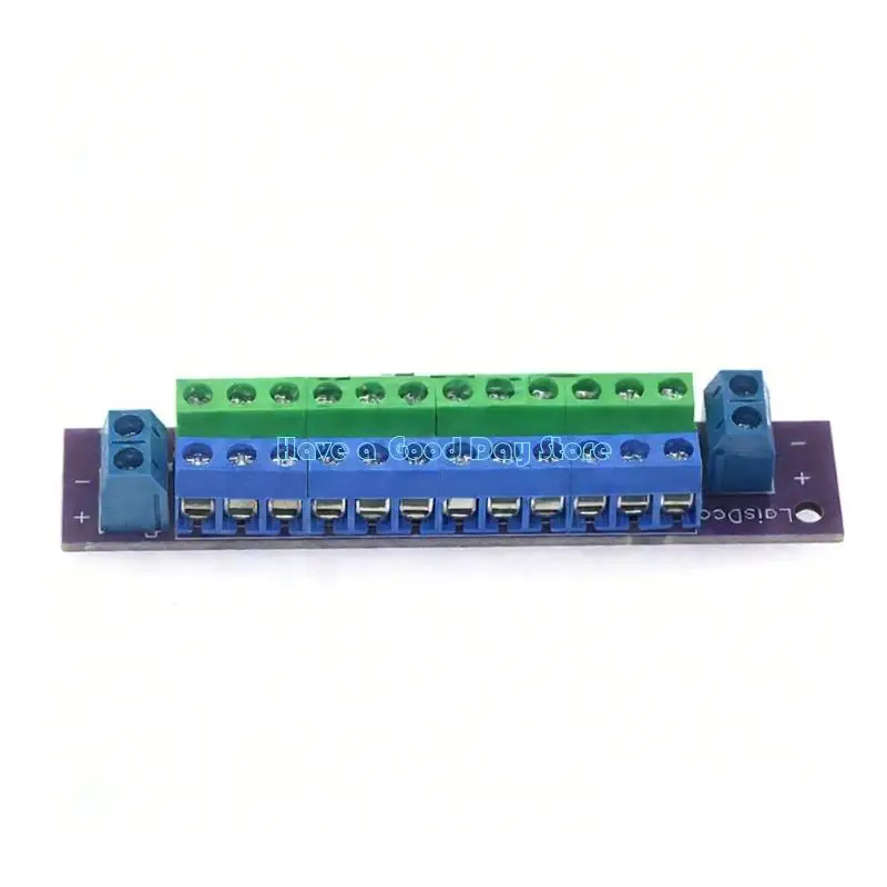 462D Model Train Power Distribution Board 12Position Double Layer 2Inputs 13Outputs for AC Voltages for Various Setups