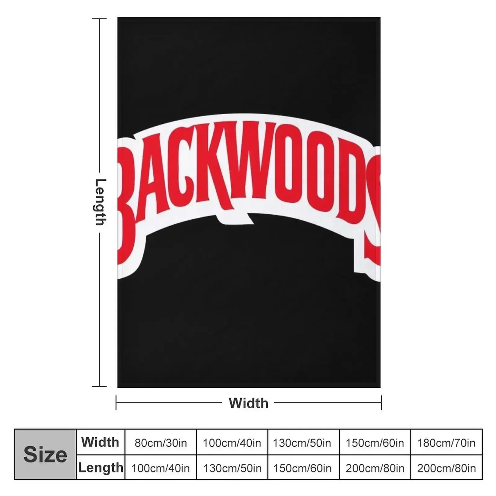 Backwoods Merch Backwoods Logo Throw Blanket Bed covers Bed Fashionable Blankets