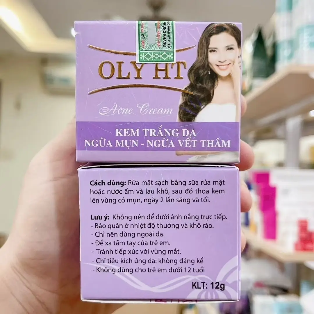 

Vietnamese face cream OLY HT Kem ngua mun trng dangua vet tham 12g