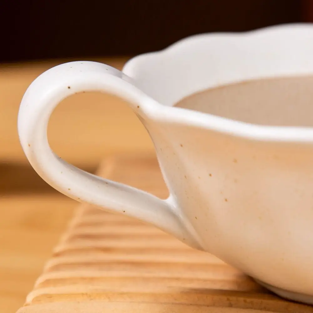 Manual Ceramic Grinding Bowl Vintage Safety Baby Food Milling Bowl Handle Easy Clean Rice Paste Bowl Baby Food Making