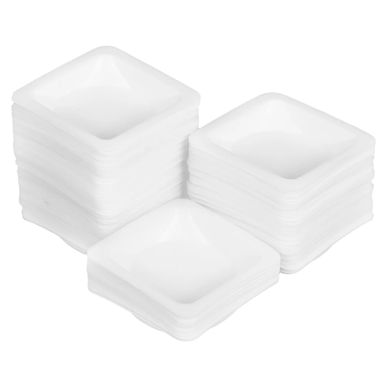 

100pcs Weighing Instruments Tray Precision Lab Scale Evaporating Dish Aluminum Plastic Hexagon Dishes Work Boat