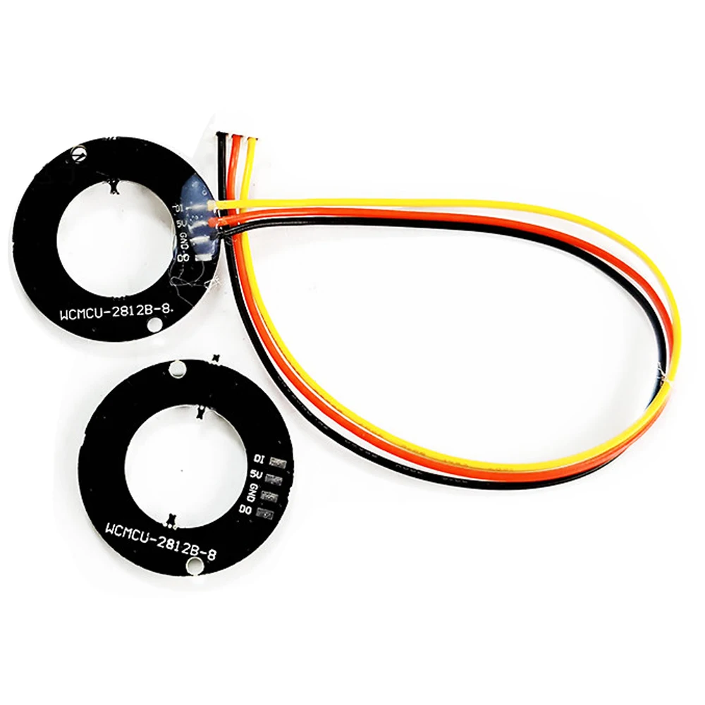 8 Bit WS2812 RGB Light Ring Development Board 5050 Smart Full-Colour RGB LED Learning Module DC4-7V
