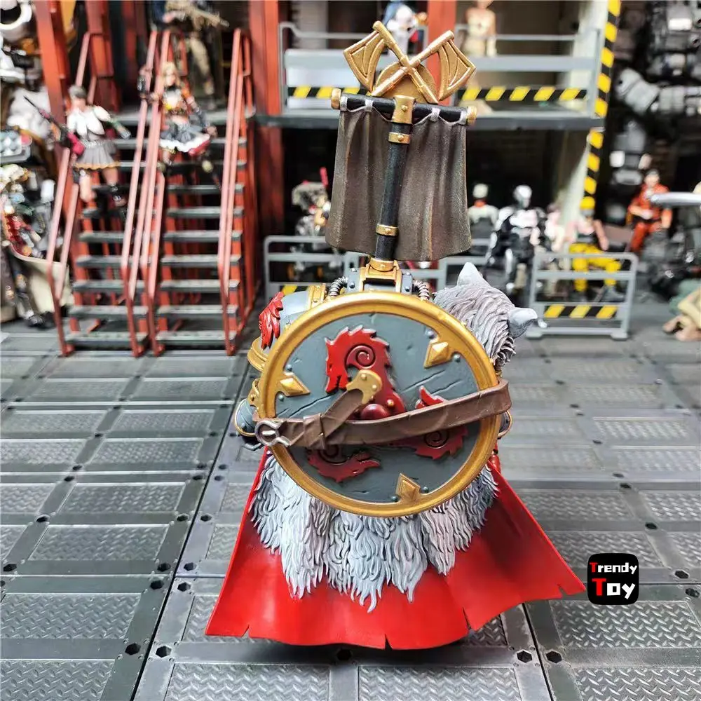 

【JOYTOY】Warhammer 40K 1/18 Action Figure Space Wolves Legion Praetor with Power Axe and Combat Shield Toys Collection
