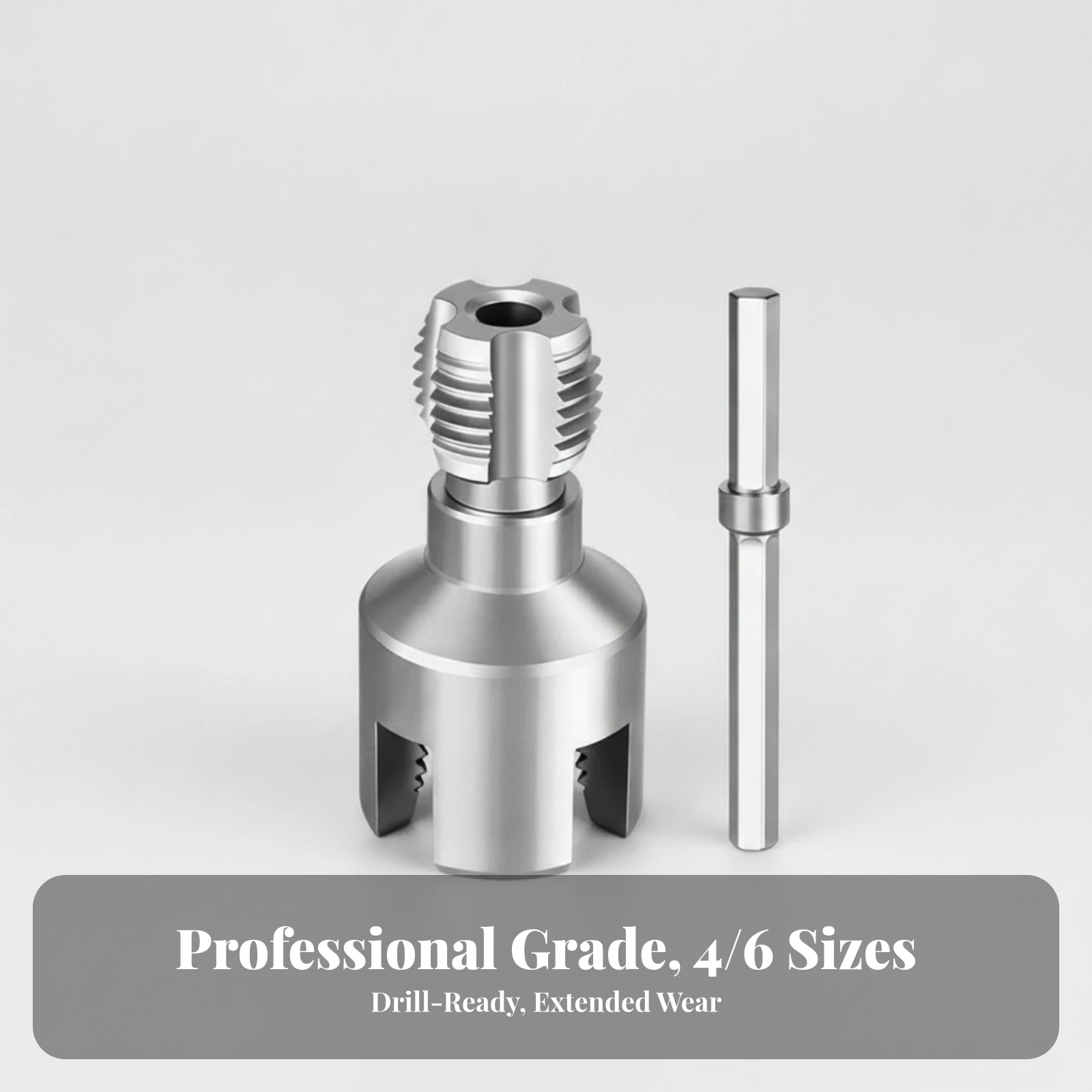 Pipe Threader with Hex Shank Adapter Heavy-Duty Drill Powered Pipe Threader Set Leak-Resistant Kit Fast for Plumbers