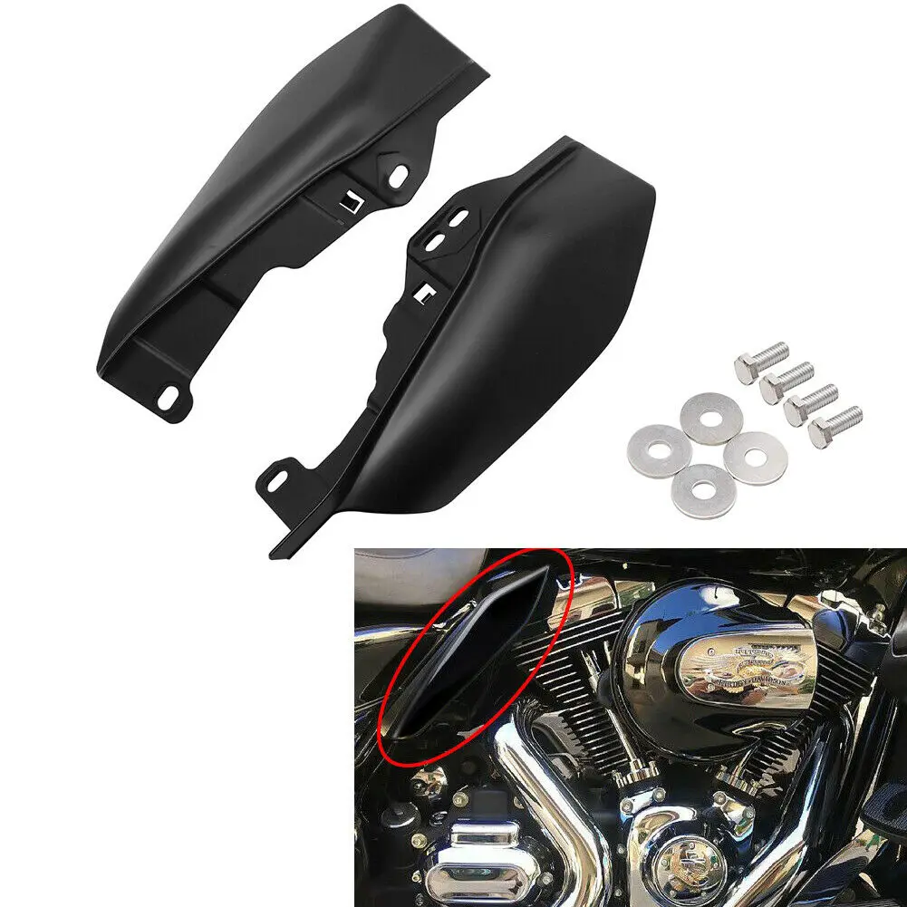 Carenado Deflector de calor de aire de Marco medio negro mate para motocicleta Harley Touring Electra Glide Street Road Glide CVO 2017-2021 19