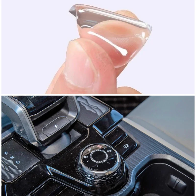

One-click Start Button Protective Sticker Epoxy Transparent Knob Sticker Special Auto Parts for JETOUR SHANHAI T2/t1 2024 Tools