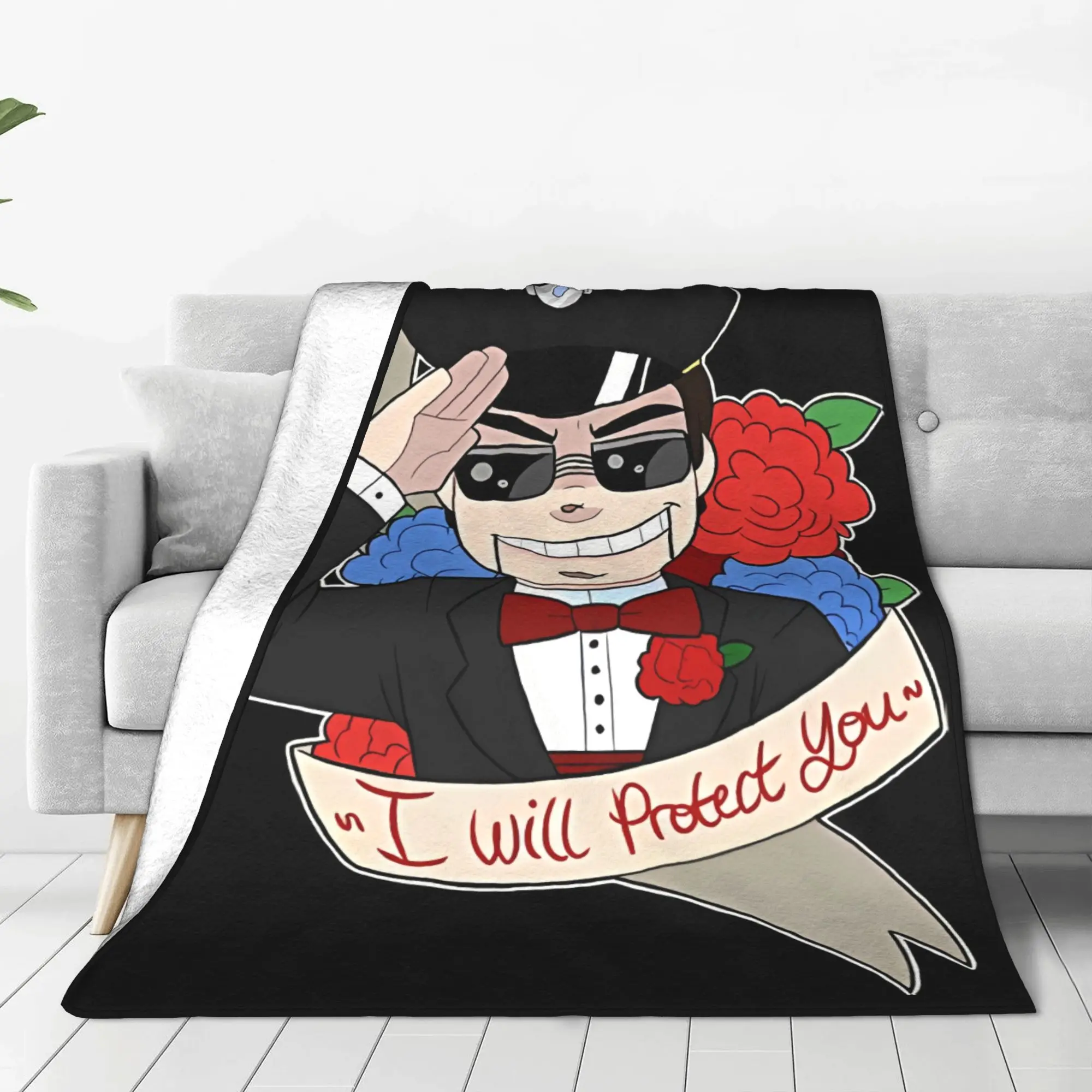 1PC Motivational Sergeant Slappy GGoosebumps Home Room Decorations Winter Blankets For Adults Bedding Home Interior Sofa Knee