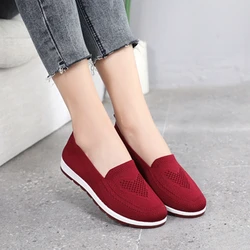 women's summer sneakers slip on flat shoes Women's Casual Loafers walking shoes Female Outdoor Mesh Soft Bottom Sports Shoes2023