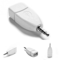 3.5mm Adapter USB Female to 3.5mm Male Converter Portable Car AUX Audio Jack Adapter Accessory