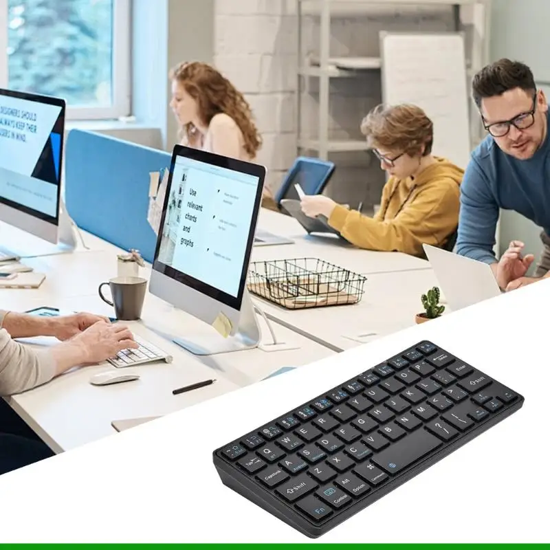 U55C Mode Ganda Nirkabel Bluetooth-Compatible Keyboard USB C Rechargeable Lightweight