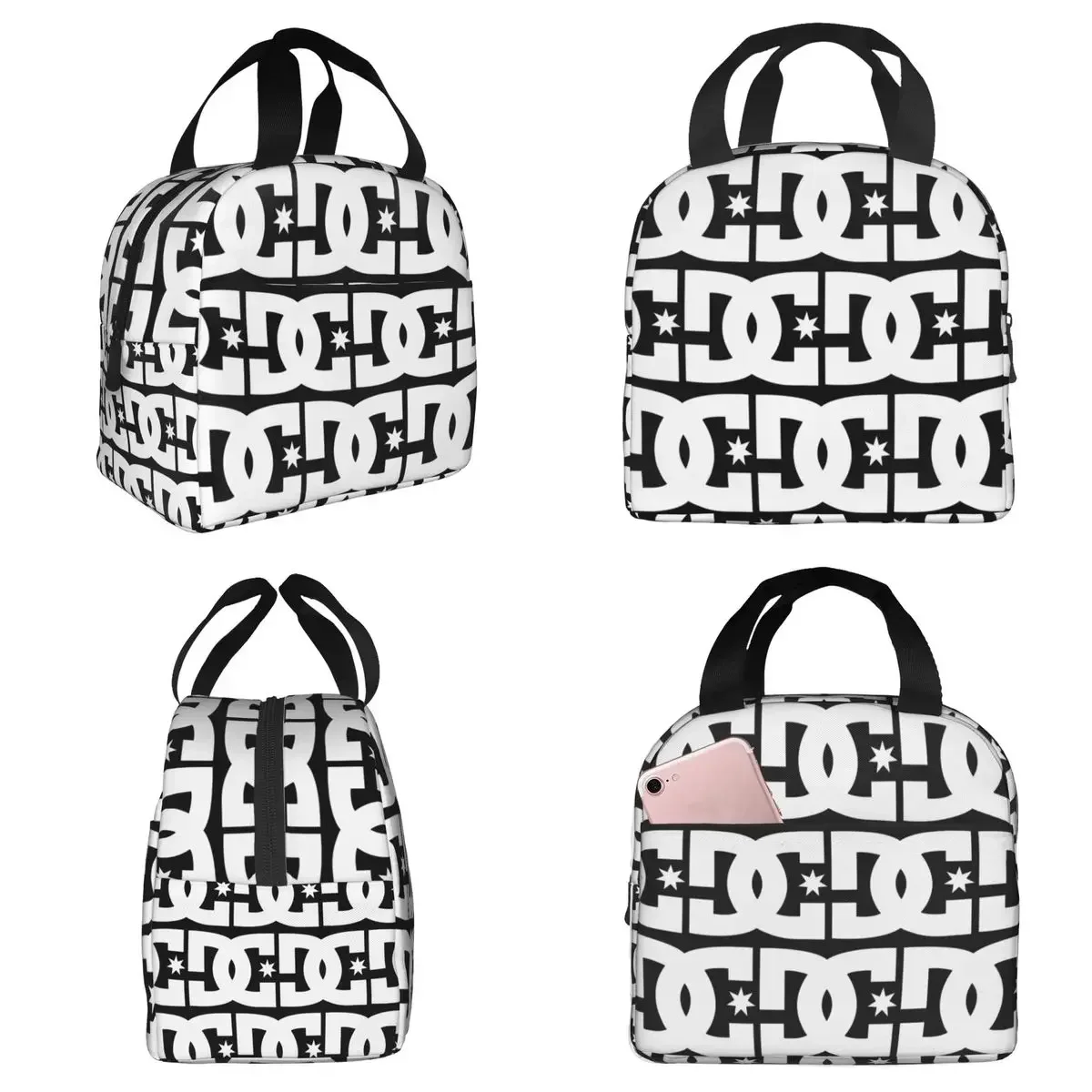 DC Shoe Co Insulated Lunch Bag for Kids School Cooler Thermal Food Box Tote Leakproof Lunch Boxes Container