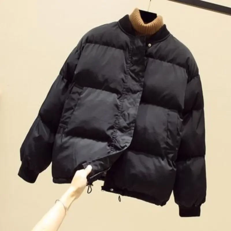 厚手の綿の野球ユニフォームジャケット,学生用パッド入りジャケット,韓国の服,冬,新しい,2024