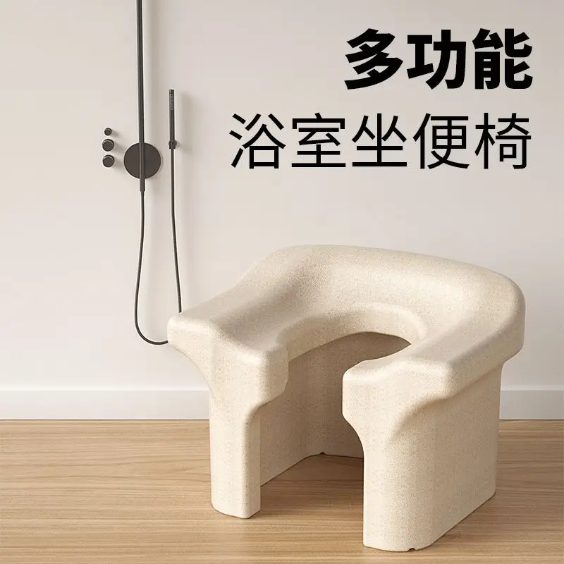 Bathroom Chairs & Stools Bathroom Furniture EPP Multi‑Purpose Squat‑to‑Sit Shower Bench Sofa‑Style Bath Seat for Bathroom Use