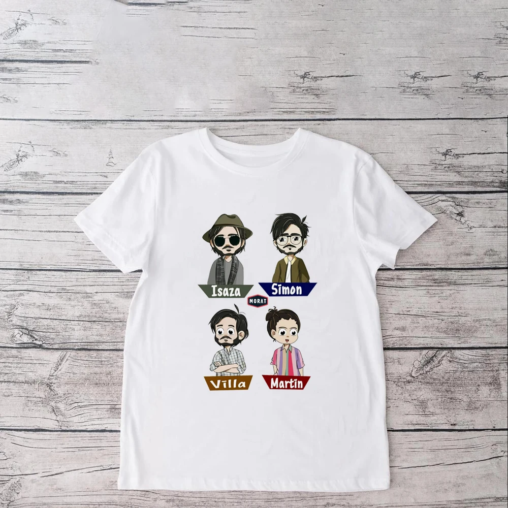 Latin Pop Music Group Morat Lovers Gift Women's T-shirt Summer Fashion Short Sleeve Morat Band Fan T-shirt Morat T-shirt