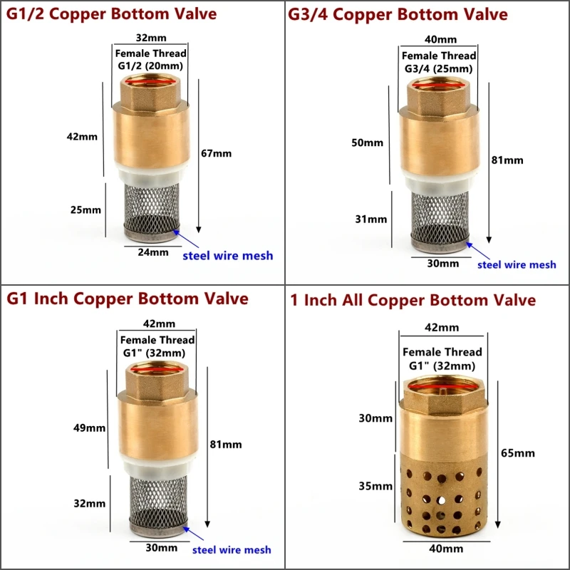 Brass Vertical Check Valve 1/2