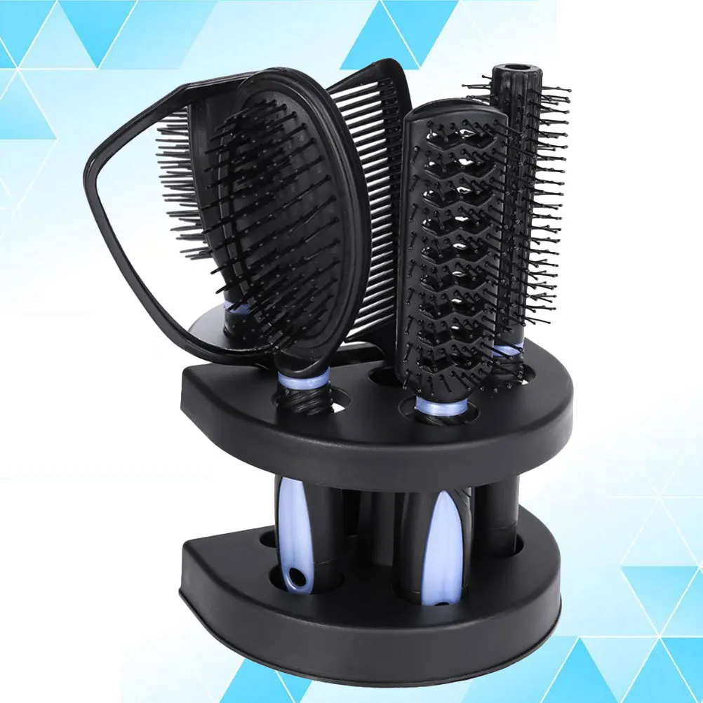

5Pcs Hair Comb Mirror Set Anti-Static Durable Practical Lightweight Compact for Styling Hair Care Home Outdoor