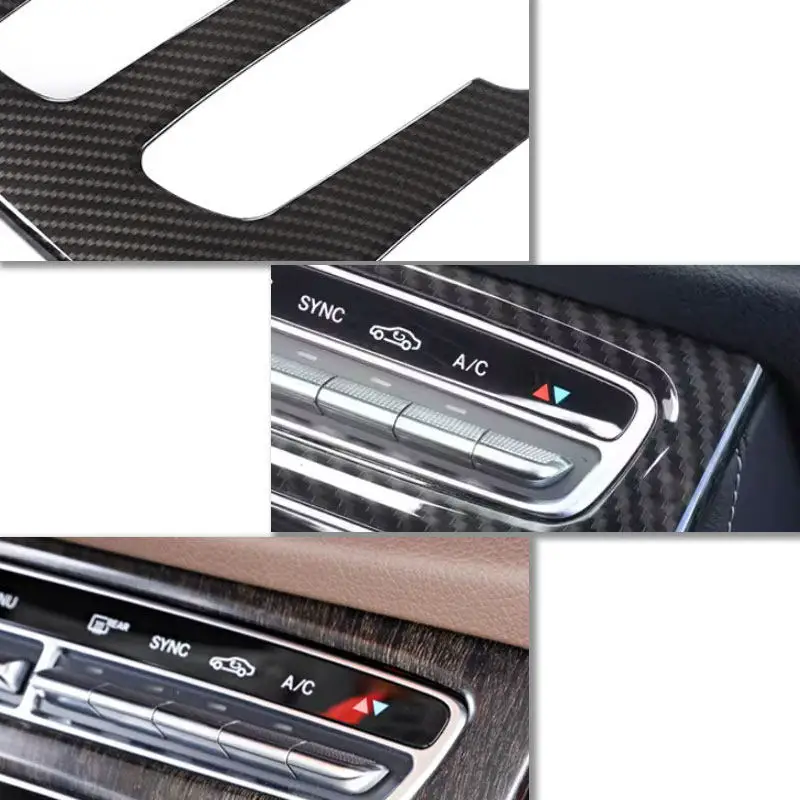Autocollant de couverture de panneau de changement de vitesse ABS, pour Mercedes Benz classe E W213 S213 A238 C238 2019 2020 2021